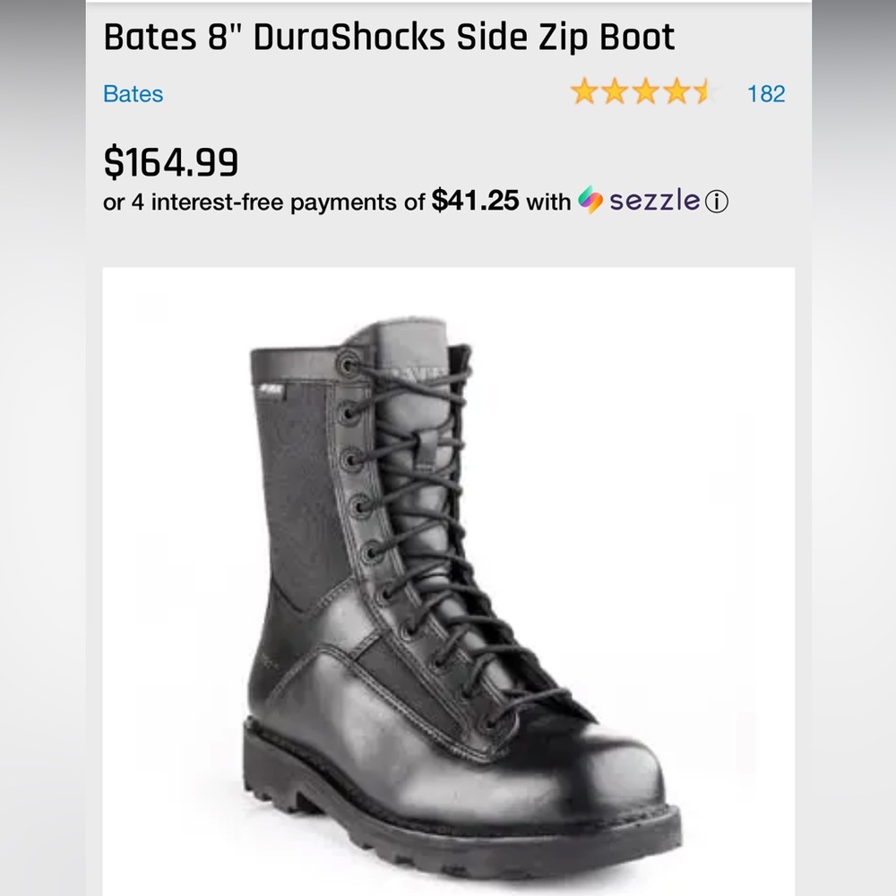Bates Duty Boots men’s Size 9 Like New